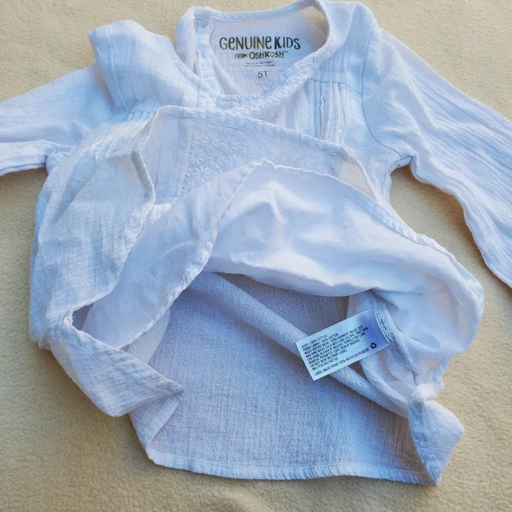 Genuine Kids from OshKosh white long sleeve shirt
